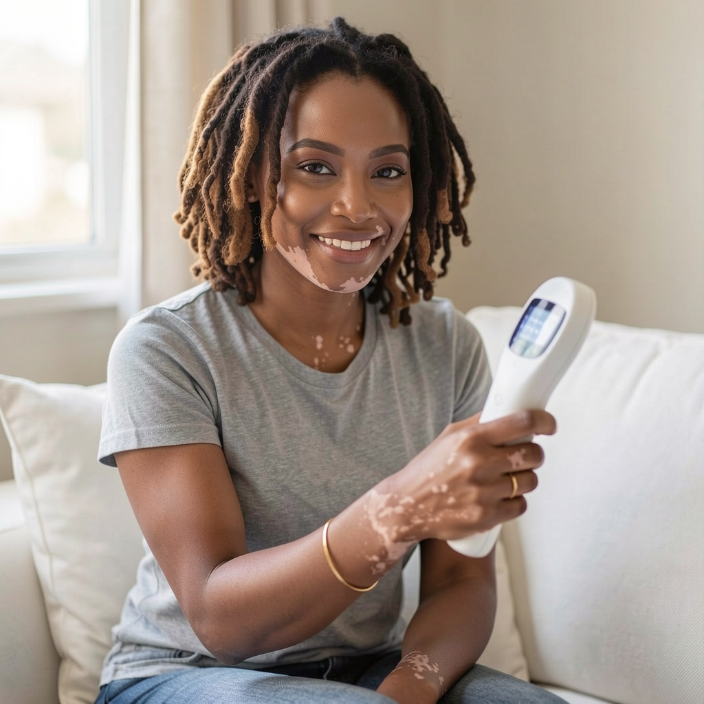 UVB phototherapy device for vitiligo home treatment